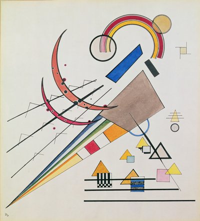 With the Triangle by Wassily Kandinsky